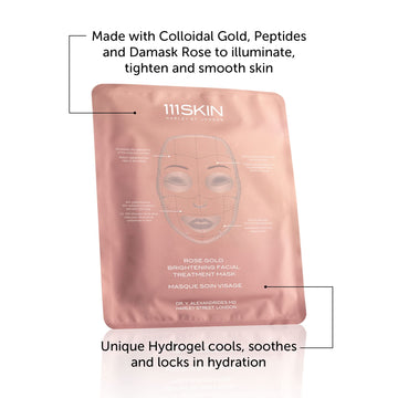 Rose Gold Brightening Facial Treatment Mask  (no box) 5pcs