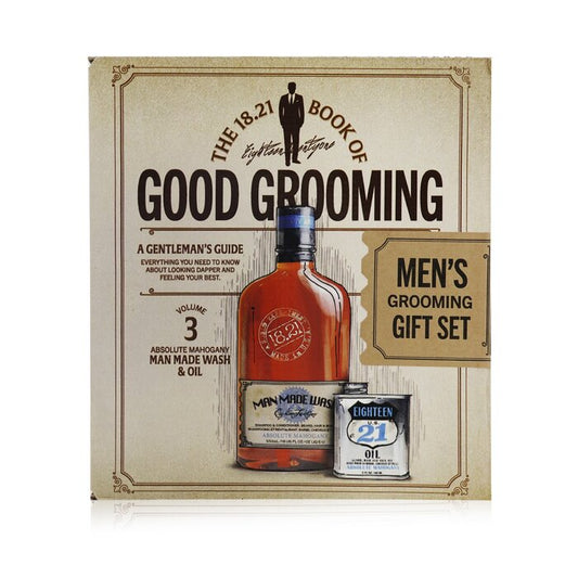 Book of Good Grooming Gift Set Volume 3: Absolute Mahogany (Wash 532ml + Oil 60ml) GSV3AM/571013 2pcs