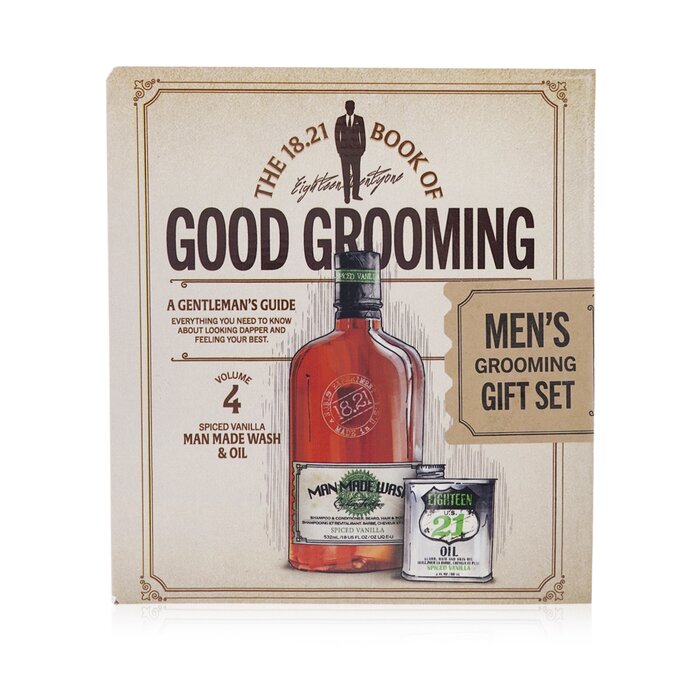 Book of Good Grooming Gift Set Volume 4: Spiced Vanilla (Wash 532ml + Oil 60ml) GSV4SV/571020 2pcs