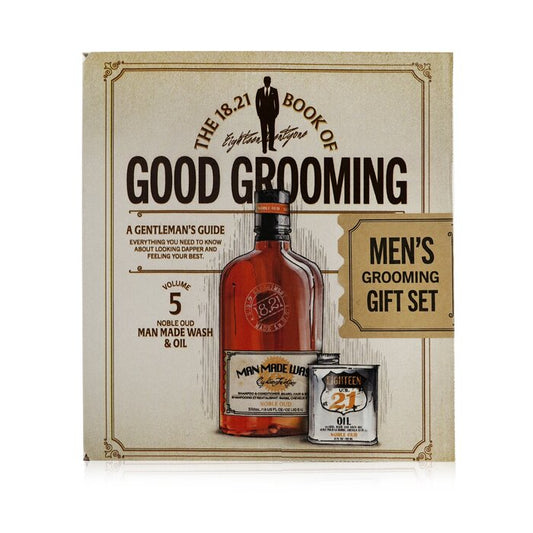 Book of Good Grooming Gift Set Volume 5: Noble Oud (Wash 532ml + Oil 60ml) GSV5NO/542797 2pcs