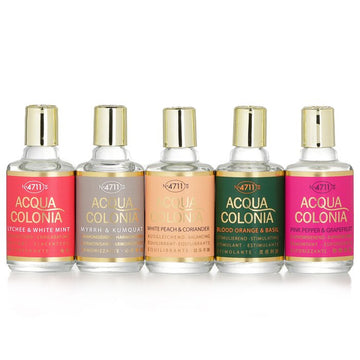 Acqua Colonia Eau De Cologne Mini Set: Lychee&White Mint, Myrrh&Kumquat, White Peach&Coriander ... 747948 5x8ml/0.27oz