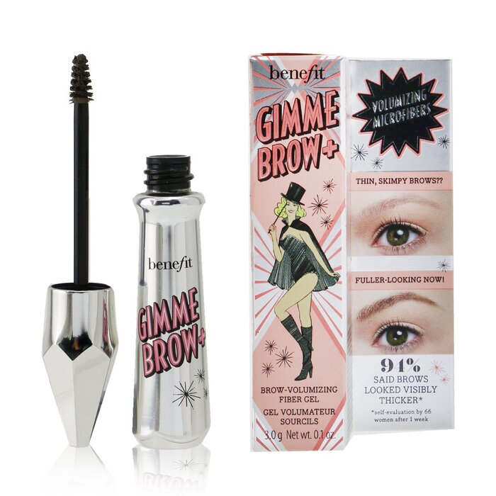 Gimme Brow+ Volumizing Fiber Gel - #4 (Warm Deep Brown) EC12/ 095367 3g/0.1oz