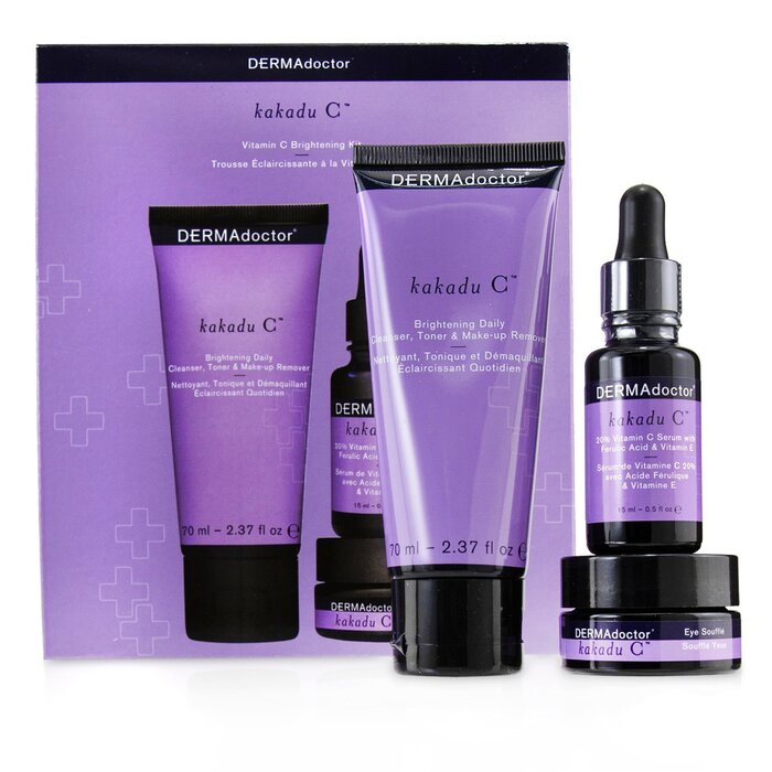 Kakadu C Vitamin C Brightening Kit: Daily Cleanser 70ml + 20% Vitamin C Serum 15ml + Eye Souffle 15ml 00550/20260 3pcs