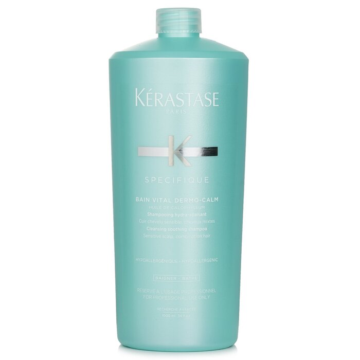 Specifique Bain Vital Dermo-Calm Cleansing Soothing Shampoo (Sensitive Scalp, Combination Hair) E0492504 1000ml/34oz