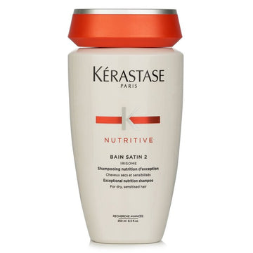 Nutritive Bain Satin 2 Exceptional Nutrition Shampoo (For Dry, Sensitised Hair)   E1742300 250ml/8.5oz