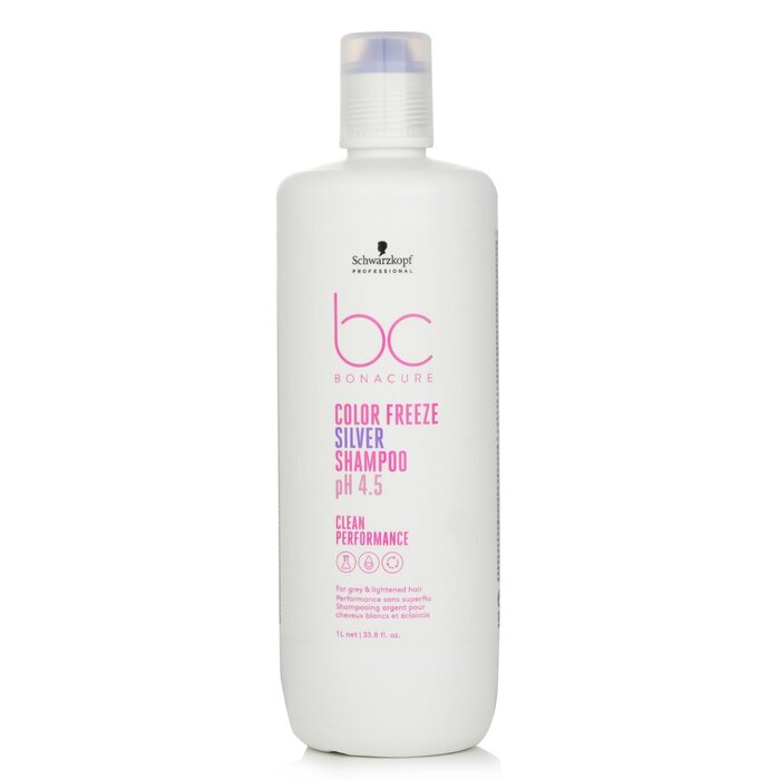 BC Bonacure pH 4.5 Color Freeze Silver Shampoo (For Grey & Lightened Hair) 722857 1000ml/33.8oz