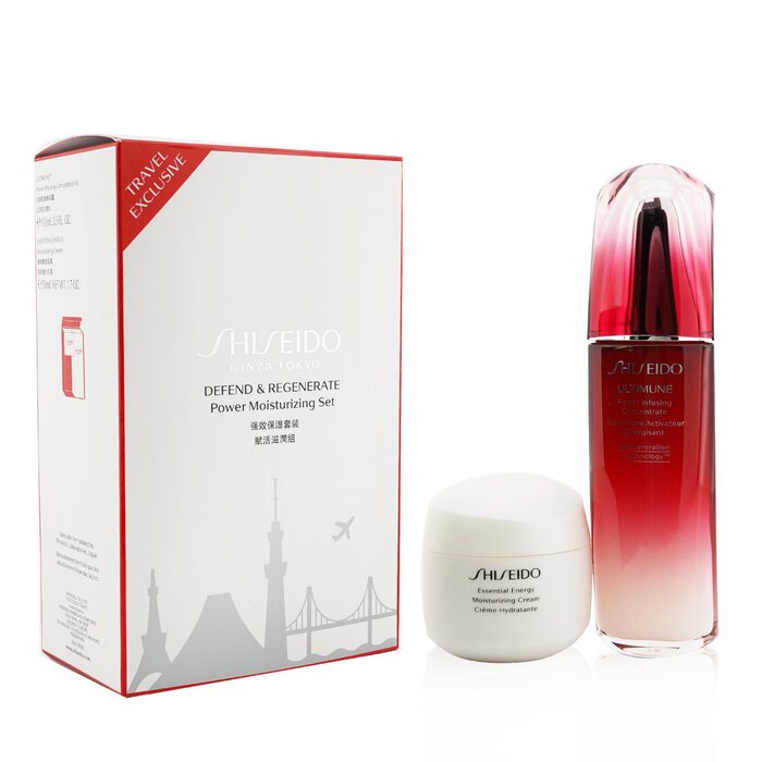 Defend & Regenerate Power Moisturizing Set: Ultimune Power Infusing Concentrate N 100ml + Essential Energy M...183285 2pcs