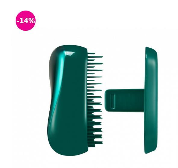 Compact Styler On-The-Go Detangling Hair Brush - # Emerald Green  1PC