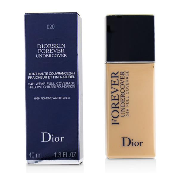 Diorskin Forever Undercover 24H Wear Full Coverage Water Based Foundation - # 020 Light Beige C000900020 / 383516  40ml/1.3oz