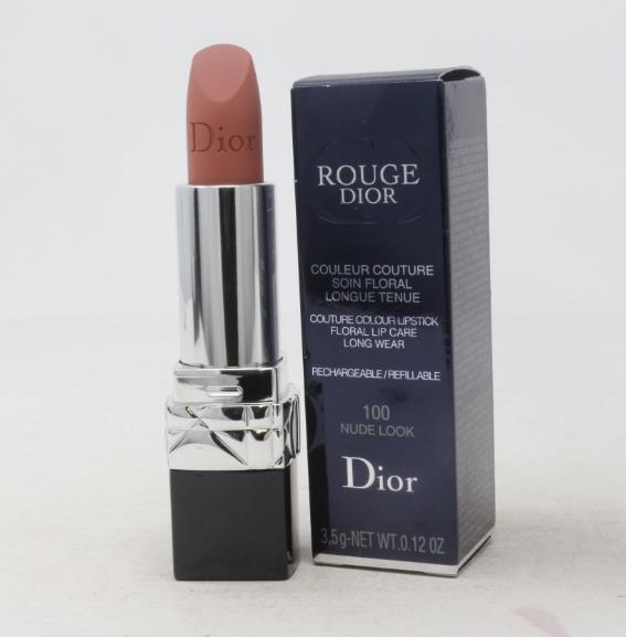 Rouge Dior Couture Colour Refillable Lipstick - # 100 Nude Look (Matte) C017400100 / 535014  3.5g/0.12oz