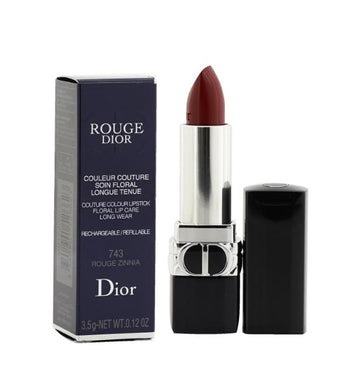 Rouge Dior Couture Colour Refillable Lipstick - # 743 Rouge Zinnia (Satin) C017200743 / 526623  3.5g/0.12oz