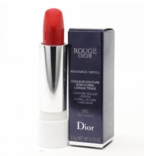 Rouge Dior Couture Colour Refillable Lipstick Refill - # 080 Red Smile (Satin) C317200080 / 535083  3.5g/0.12oz