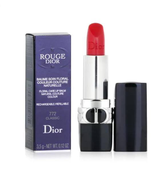 Rouge Dior Floral Care Refillable Lip Balm - # 772 Classic (Satin Balm) C023200772 / 585583  3.5g/0.12oz