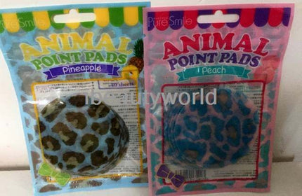 2 packs x Japan Pure Smile Animal Point Pads Lip Mask (Pineapple, Peach)  #tw
