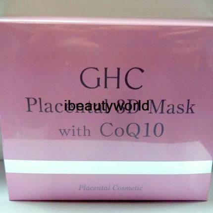 Japan JBP GHC Placental 3D Mask with CoQ10 Box of 5pcs (Pink Box)