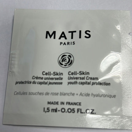 Matis Cell Skin Universal Cream 1.5ml x 3pcs = 4.5ml Sample