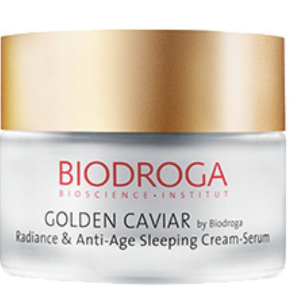 Biodroga Golden Caviar RADIANCE & ANTI-AGE SLEEPING CREAM-SERUM 200ml #tw