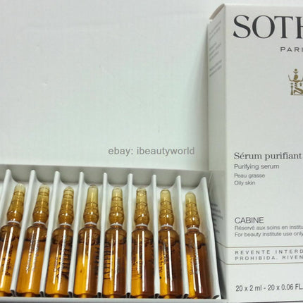 Sothys Intenive Purifying Serum 2ml x 20 Amp Oily Skin (0.06oz) Fresh New #tw