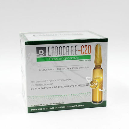 Endocare-C20 Proteoglycans SCA20 30 Ampoules New in Box #tw