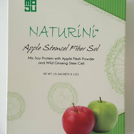 (5 Box) Singapore Naturini Apple Stemcel Fiber Sol 15 Sachets x 12g #tw