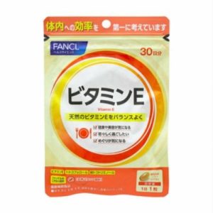 FANCL Natural Mixed Vitamin E Antioxidant VE 30 Days Delays Aging, Maintains Youth, Light Leg Cramps, Stiff Hands and Feet