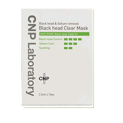 Korea CNP Laboratory Black Head & Sebum Removal Black Head Clear Mask #tw