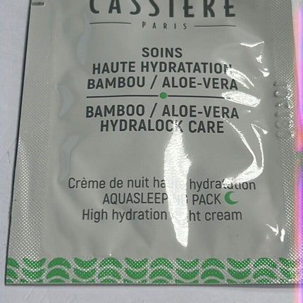 20 x Bernard Cassiere Bamboo High Hydration Night Cream Sample #tw